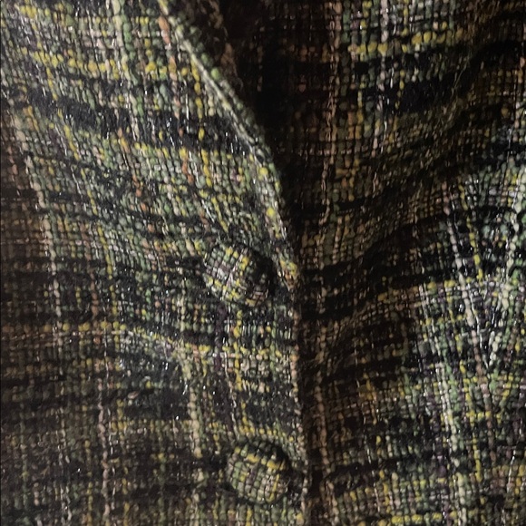 J. Crew Green Metallic Wool Blend Tweed Boucle Blazer. Size 8. P65SA - Picture 3 of 5